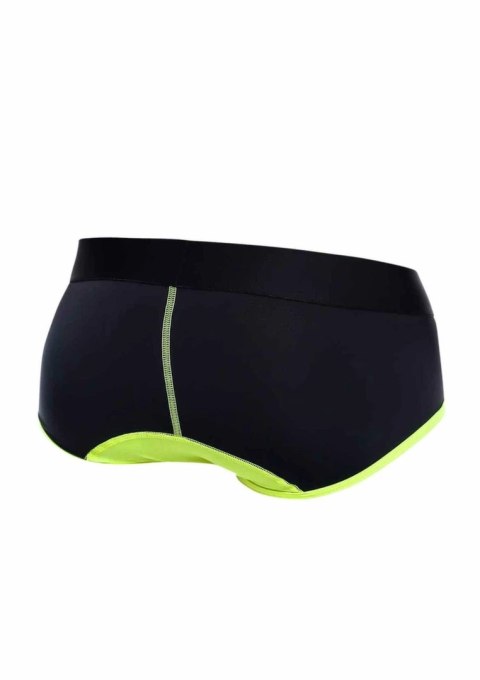 MaleBasics Neon Brief męskie slipy oddychające z elastycznym pasem