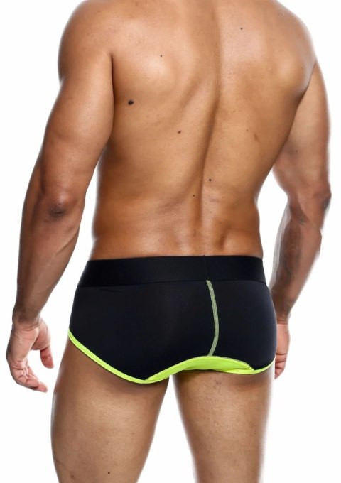 MaleBasics Neon Brief - męskie slipy z oddychającą technologią, żołte