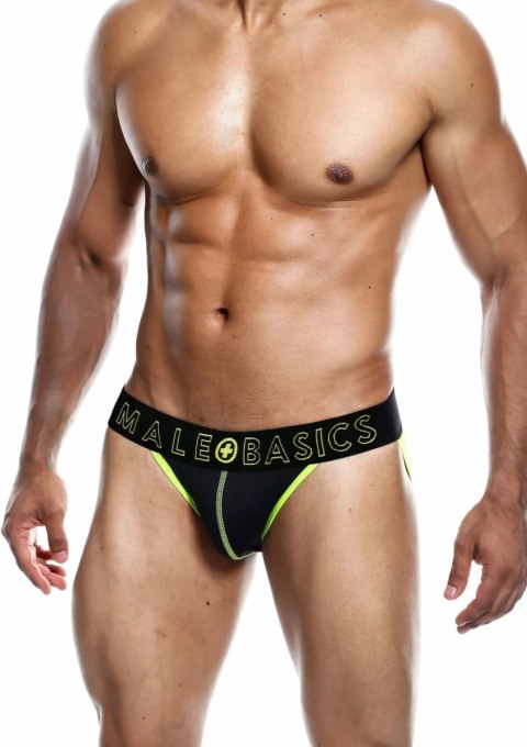 MaleBasics Neon Jock anatomiczne slipy z oddychającej tkaniny L