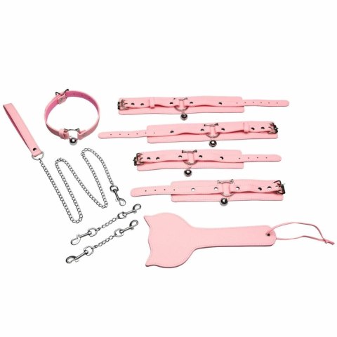 Master Series Kitty Bondage Set Pink - Zestaw z motywem kota, rożowy