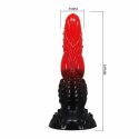 POWER MONSTERS Fire Dragon Fantasy model z przyssawką 24,5 cm czerwono-czarny