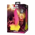 POWER MONSTERS Ripplied Monster model fantasy z przyssawką 22,5 cm rożowo-żołty
