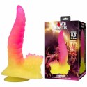 POWER MONSTERS Ripplied Monster model fantasy z przyssawką 22,5 cm rożowo-żołty