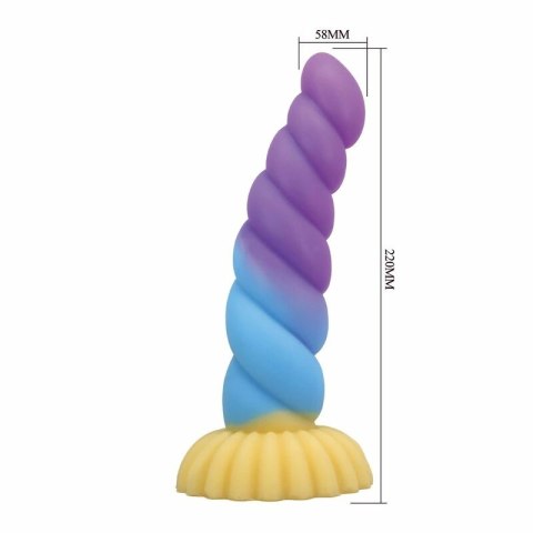 POWER MONSTERS Unicorn Tricolor silikonowy model fantasy 22 cm O5 cm