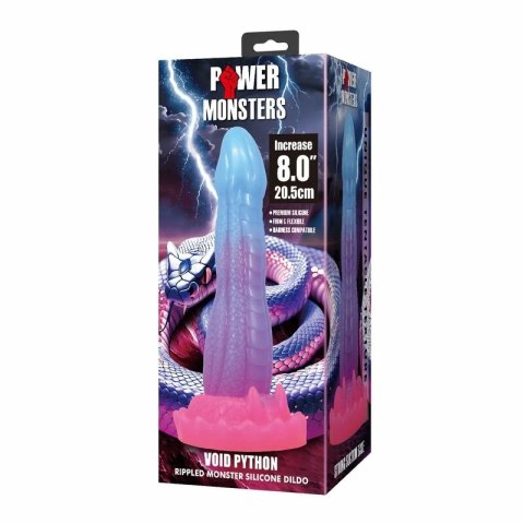 POWER MONSTERS VOID PYTHON model z przyssawką 20,5 cm niebiesko-fioletowy