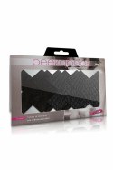 Peekaboo Pasties Classic Black X - samoprzylepne ozdoby satynowe 2 pary